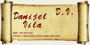 Danijel Vila vizit kartica